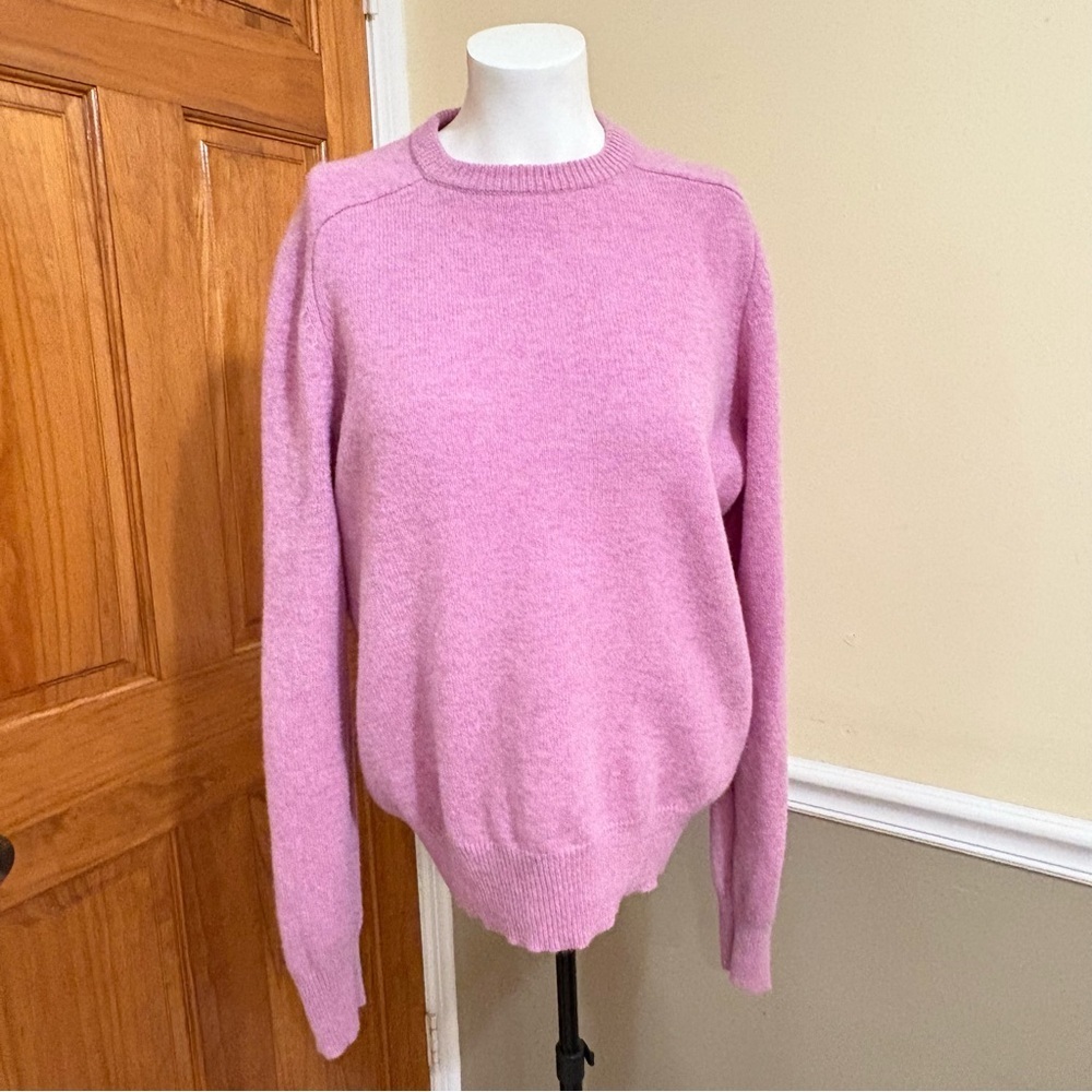 J. Crew Wool Soft Pink Crew Neck Sweater Sz.M